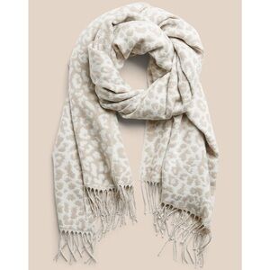Banana Republic Factory Animal Print Jacquard Scarf